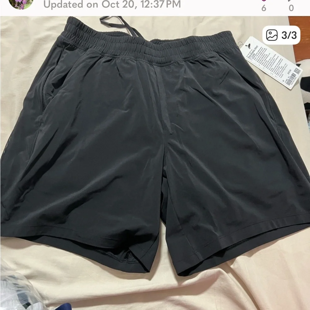 Pace breaker short 7” lined heather black Lined - Picture 2 of 3